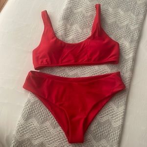 SHEIN red bikini size S
